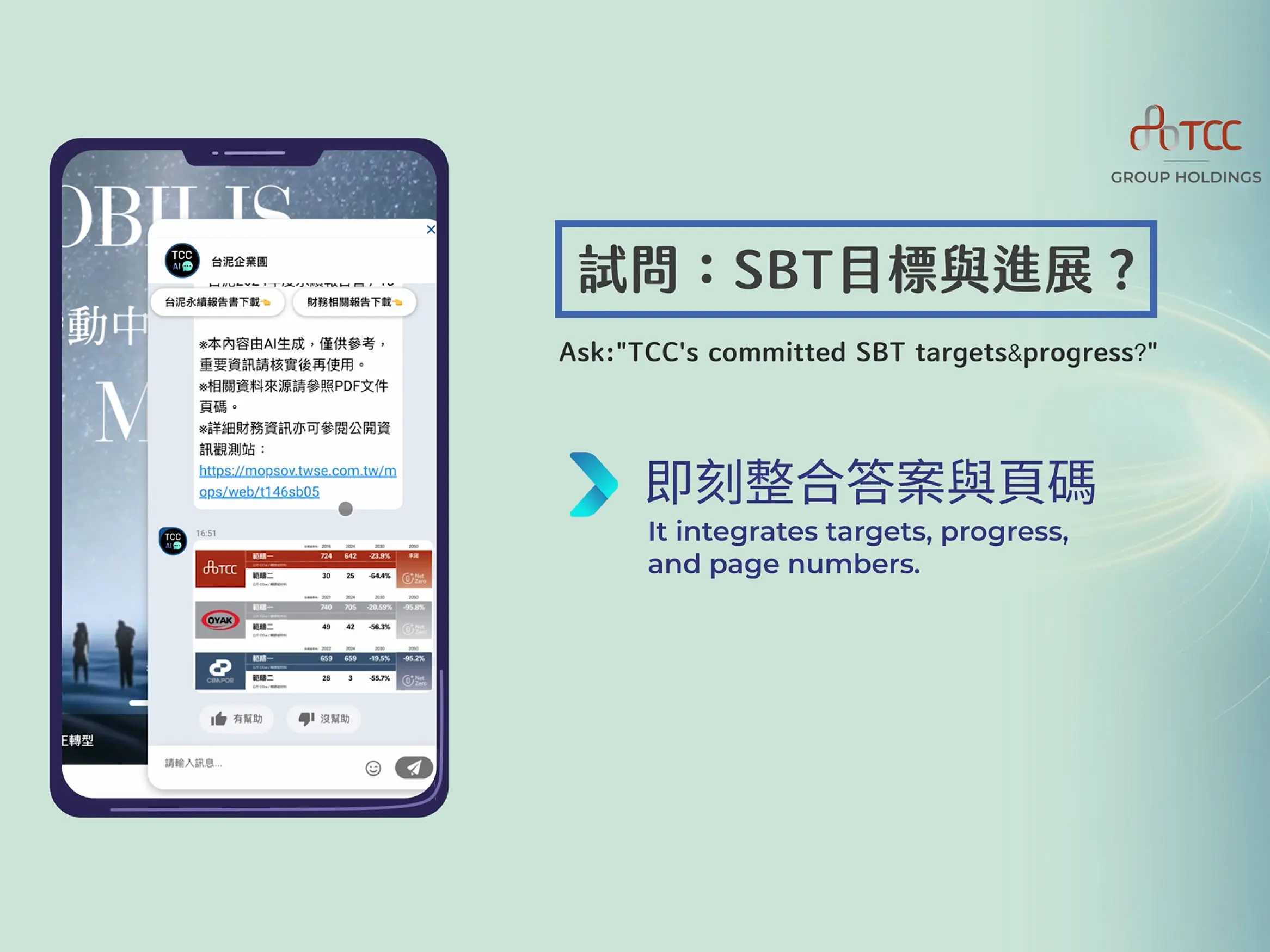 數據透明、查找簡單：【TCC AI】，助您快速了解台泥全球布局