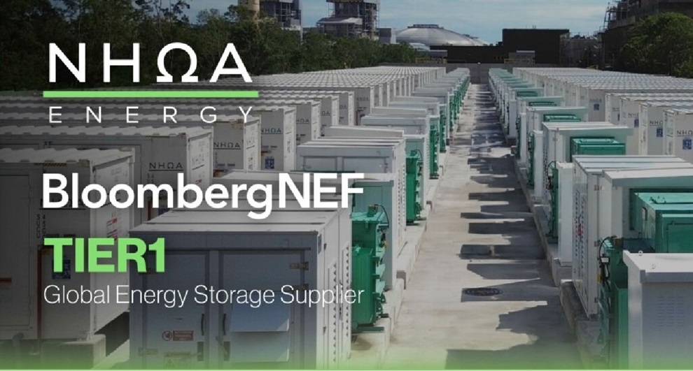 2024年NHOA被BloombergNEF評為全球儲能業一級供應商
